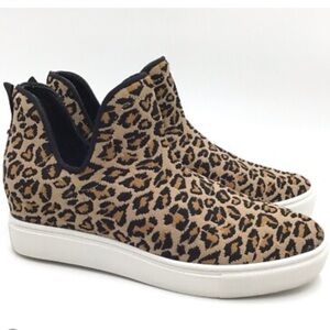 Steve Madden Tan LOXER Leopard Platform Sneakers